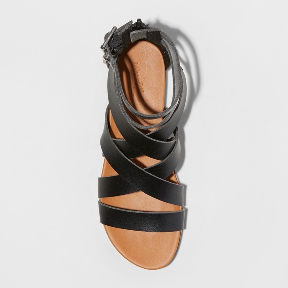 Mossimo Rosalee Gladiator Sandals Black New 6.5 - Picture 2 of 4